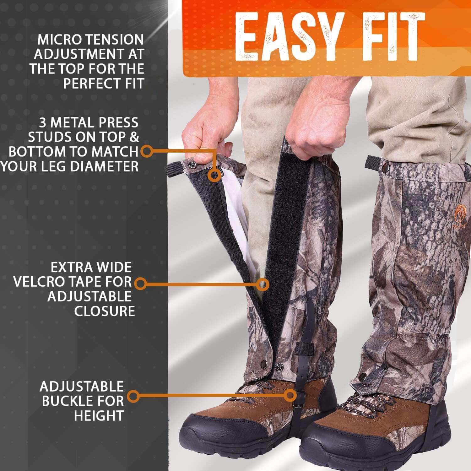 Image Showing Pike Trail Waterproof Adjustable Leg Gaiters: for Hiking in Mud, Sand, and Snow - Product Type Gaiters - Buy Now $66.98 - Adventure Gear from Global Trekker