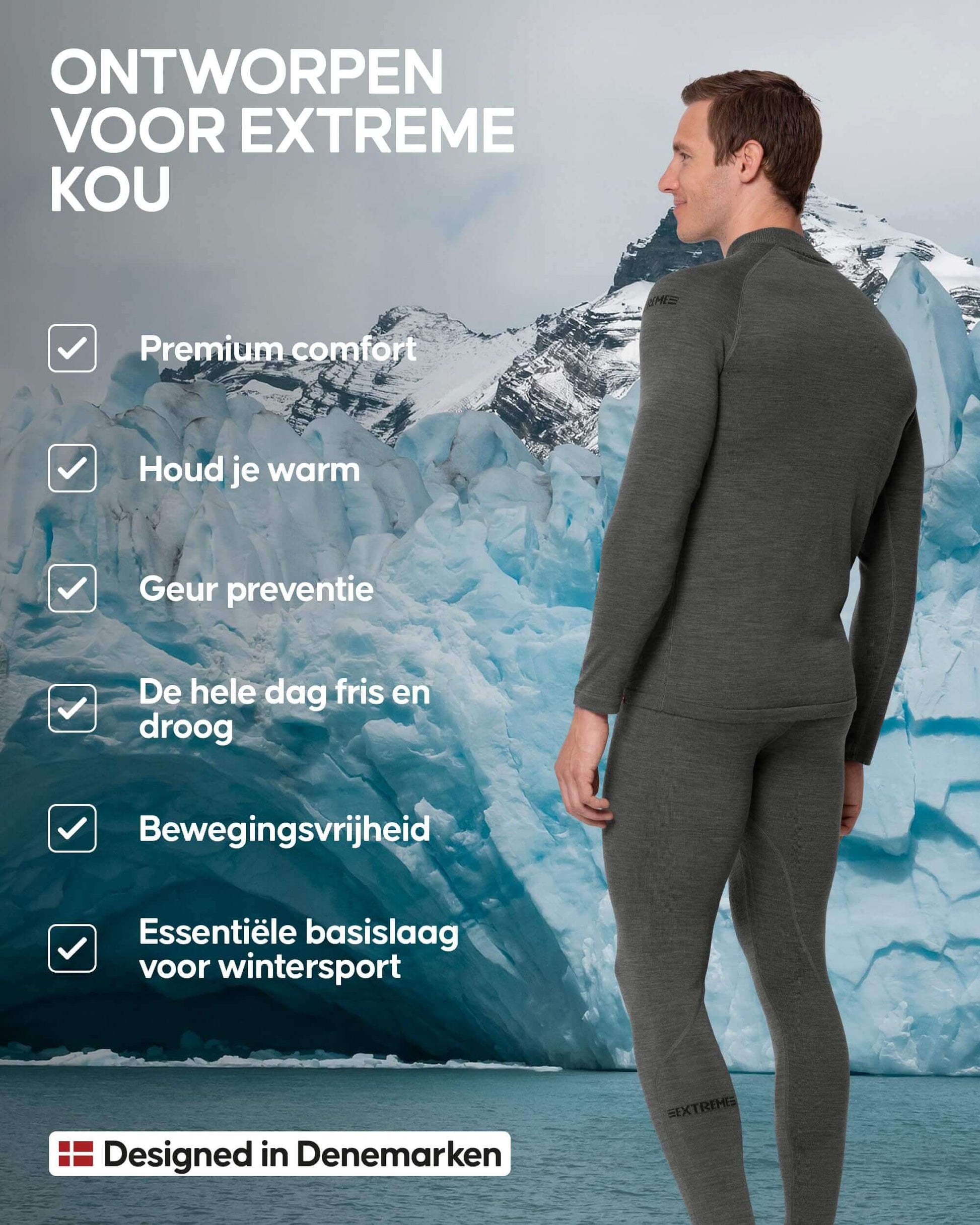 Image Showing DANISH ENDURANCE Men's Merino Thermal Underwear Set for Extreme Cold - Product Type Men's Base Layer Set - Buy Now $202.93 - Adventure Gear from Global Trekker