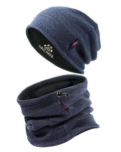 Image Showing Winter Beanie Skull Cap Neck Warmer Gaiter Set - Product Type Beanie - Buy Now $28.99 - Adventure Gear from Global Trekker