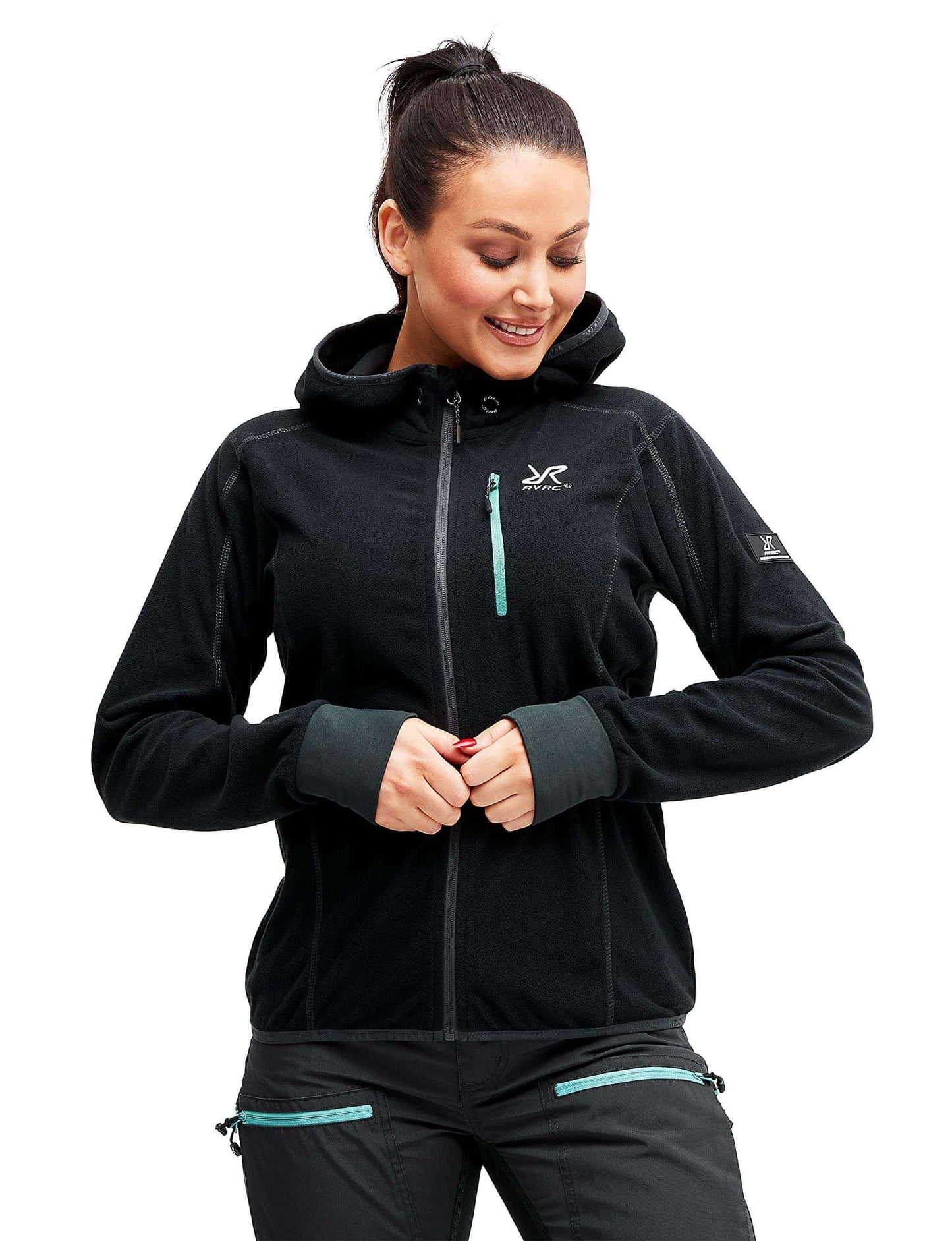 Image Showing RevolutionRace Women's Trekker Hoodie, Fleece Jacket Great for Hiking and Outdoor Adventures - Product Type Jacket - Buy Now $85.55 - Adventure Gear from Global Trekker