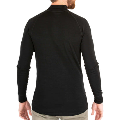 Image Showing MERIWOOL Mens Base Layer 100% Merino Wool Midweight 250g Half Zip Sweater for Men - Product Type Men's Base Layer Sweater - Buy Now $131.95 - Adventure Gear from Global Trekker