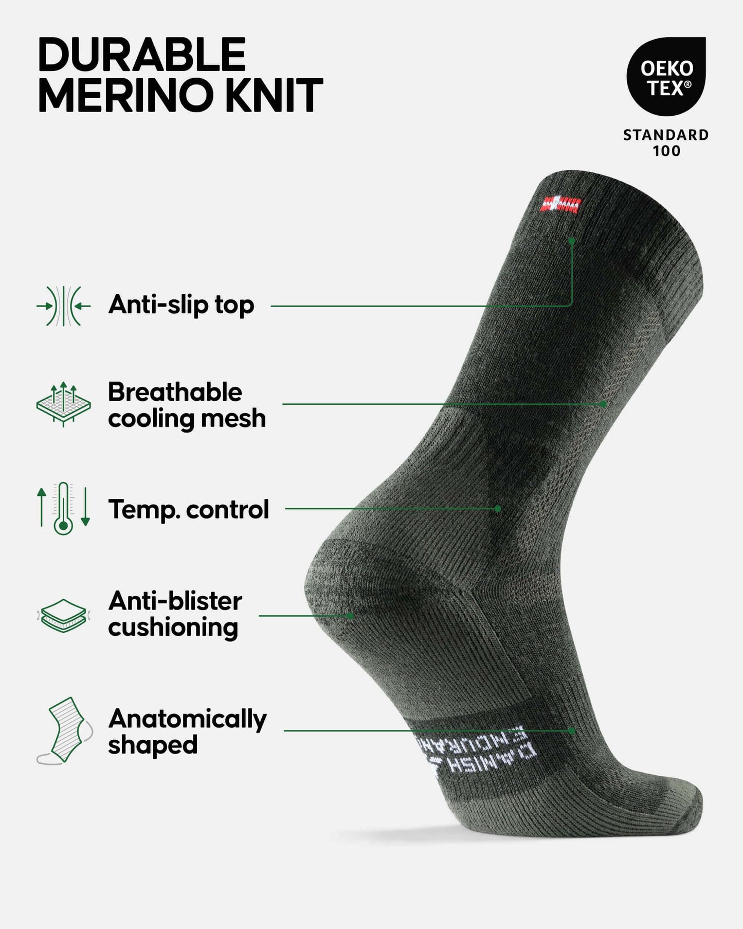 Image Showing DANISH ENDURANCE Hiking Socks, Winter Socks, Merino Wool Socks - Product Type Socks - Buy Now $50.68 - Adventure Gear from Global Trekker