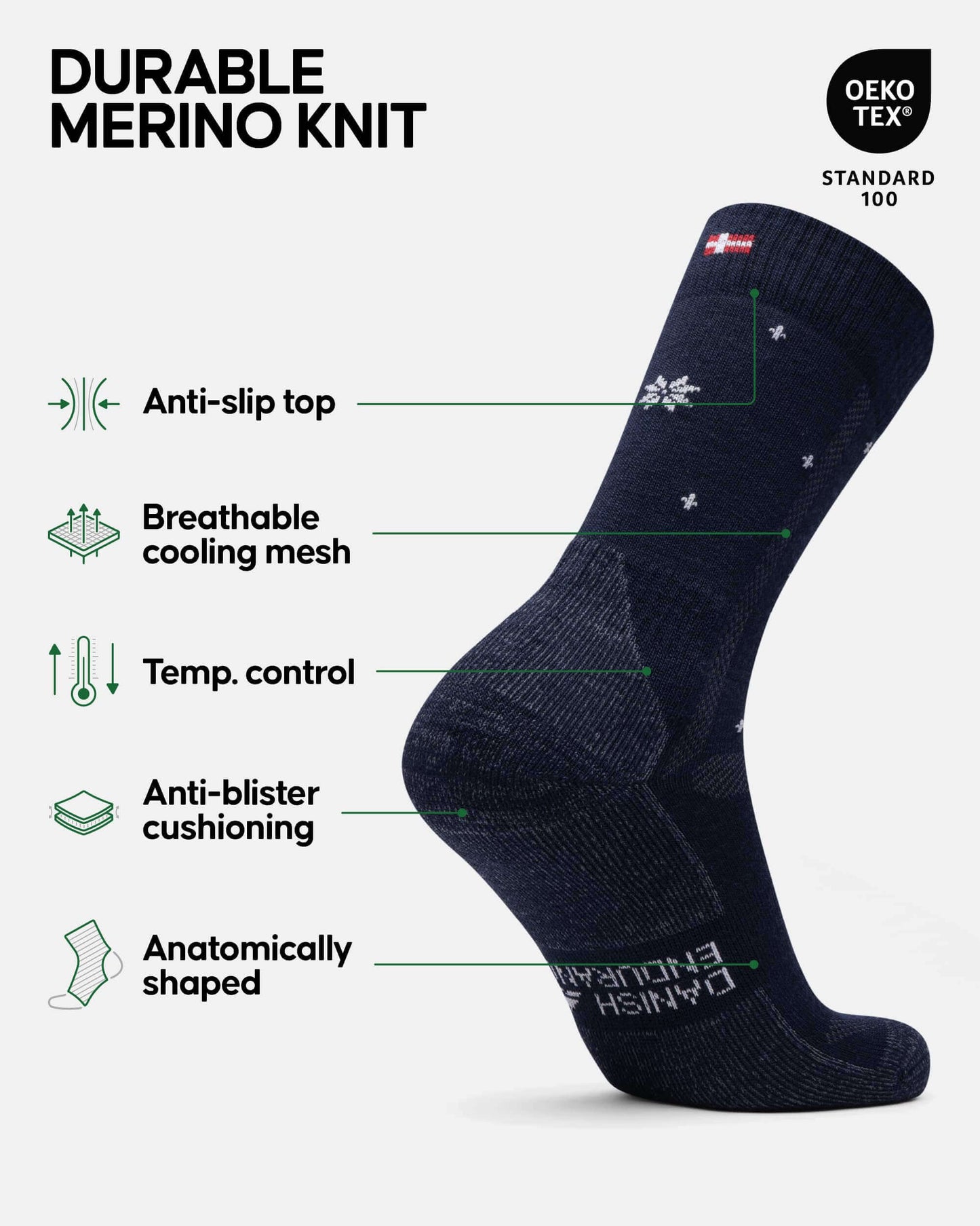 Image Showing DANISH ENDURANCE Hiking Socks, Winter Socks, Merino Wool Socks - Product Type Socks - Buy Now $50.68 - Adventure Gear from Global Trekker