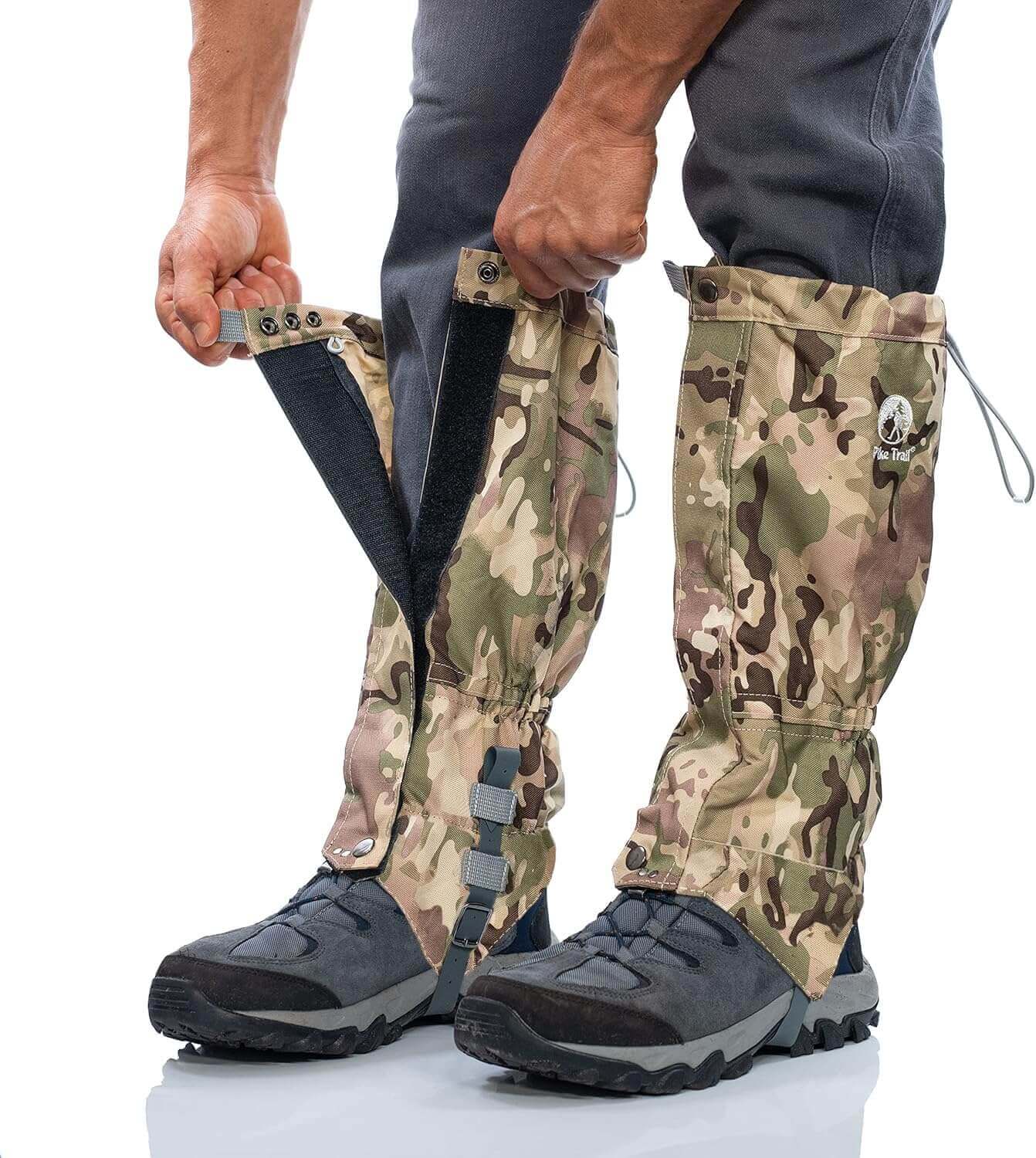 Image Showing Pike Trail Waterproof Adjustable Leg Gaiters: for Hiking in Mud, Sand, and Snow - Product Type Gaiters - Buy Now $66.98 - Adventure Gear from Global Trekker