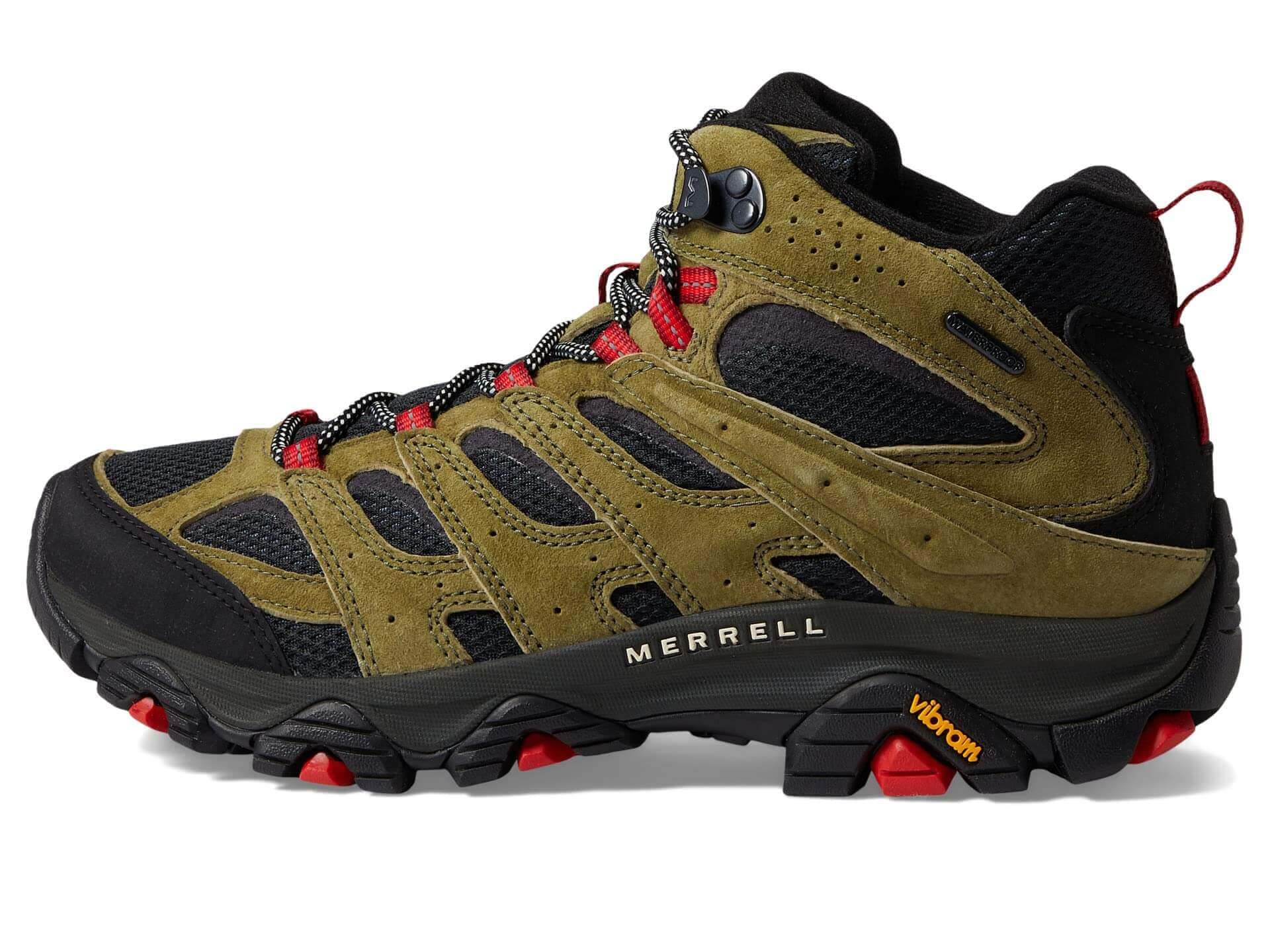 Image Showing Merrell Men's Moab 3 Mid Waterproof Hiking Boot - Product Type Footwear - Buy Now $192.66 - Adventure Gear from Global Trekker