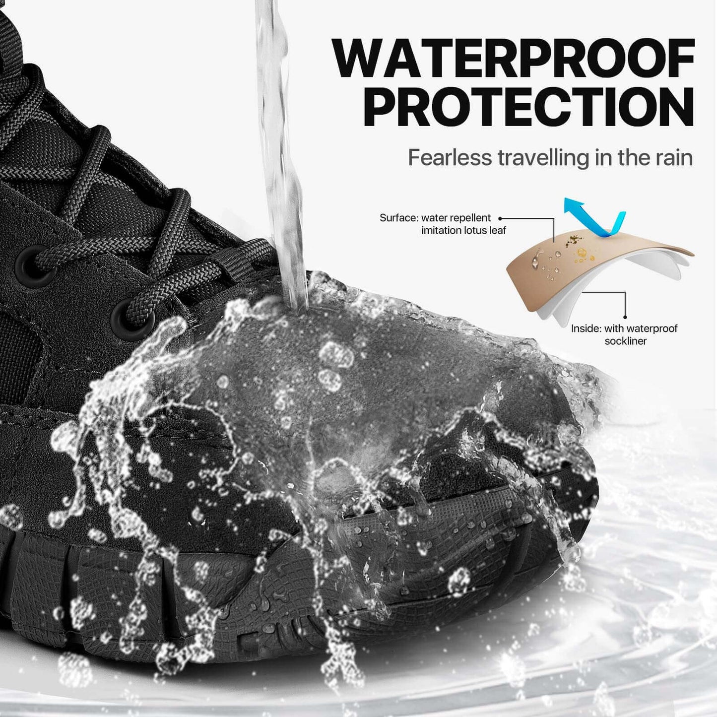 Image Showing FREE SOLDIER Women's Tactical Boots 6 Inches Lightweight Waterproof - Product Type Footwear - Buy Now $127.88 - Adventure Gear from Global Trekker