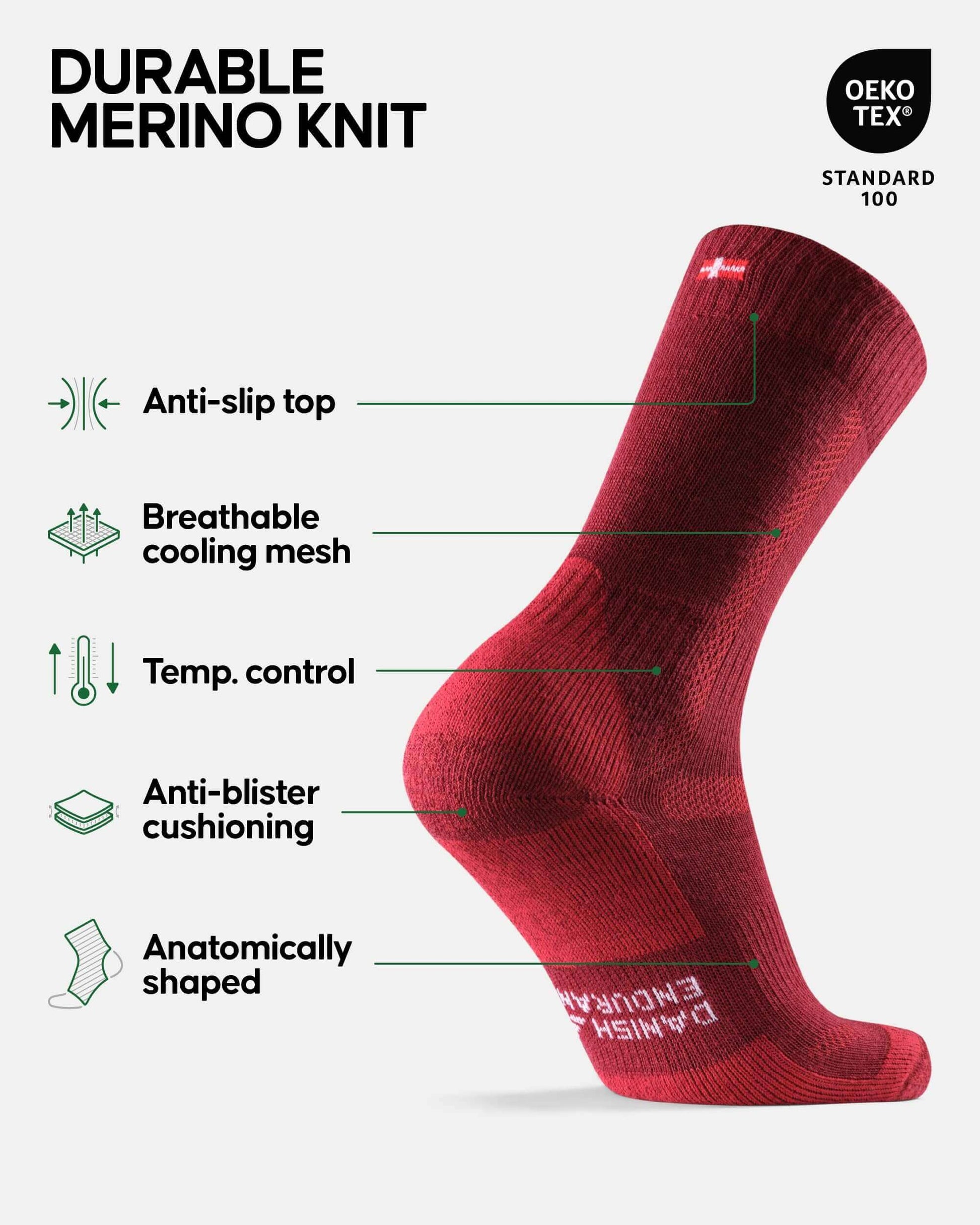 Image Showing DANISH ENDURANCE Hiking Socks, Winter Socks, Merino Wool Socks - Product Type Socks - Buy Now $50.68 - Adventure Gear from Global Trekker