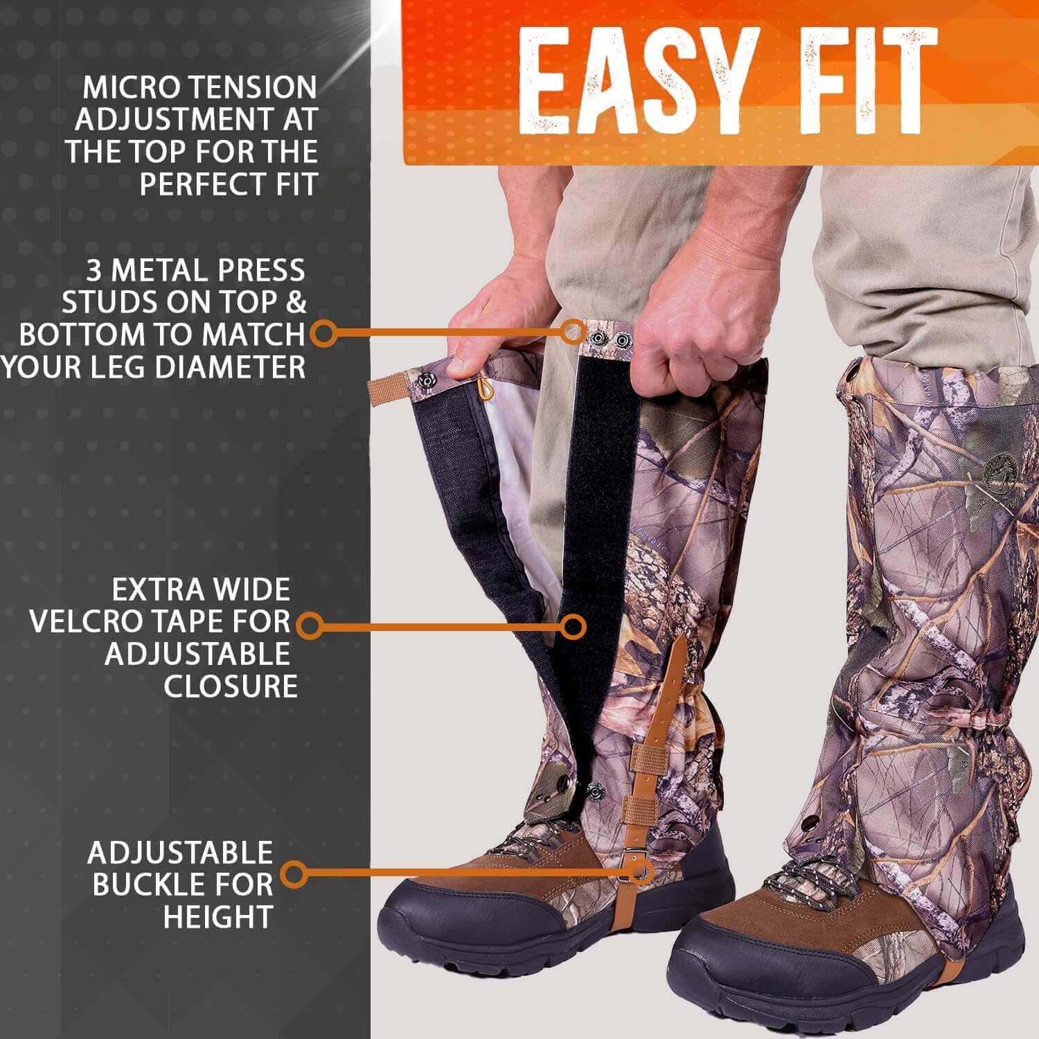 Image Showing Pike Trail Waterproof Adjustable Leg Gaiters: for Hiking in Mud, Sand, and Snow - Product Type Gaiters - Buy Now $66.98 - Adventure Gear from Global Trekker