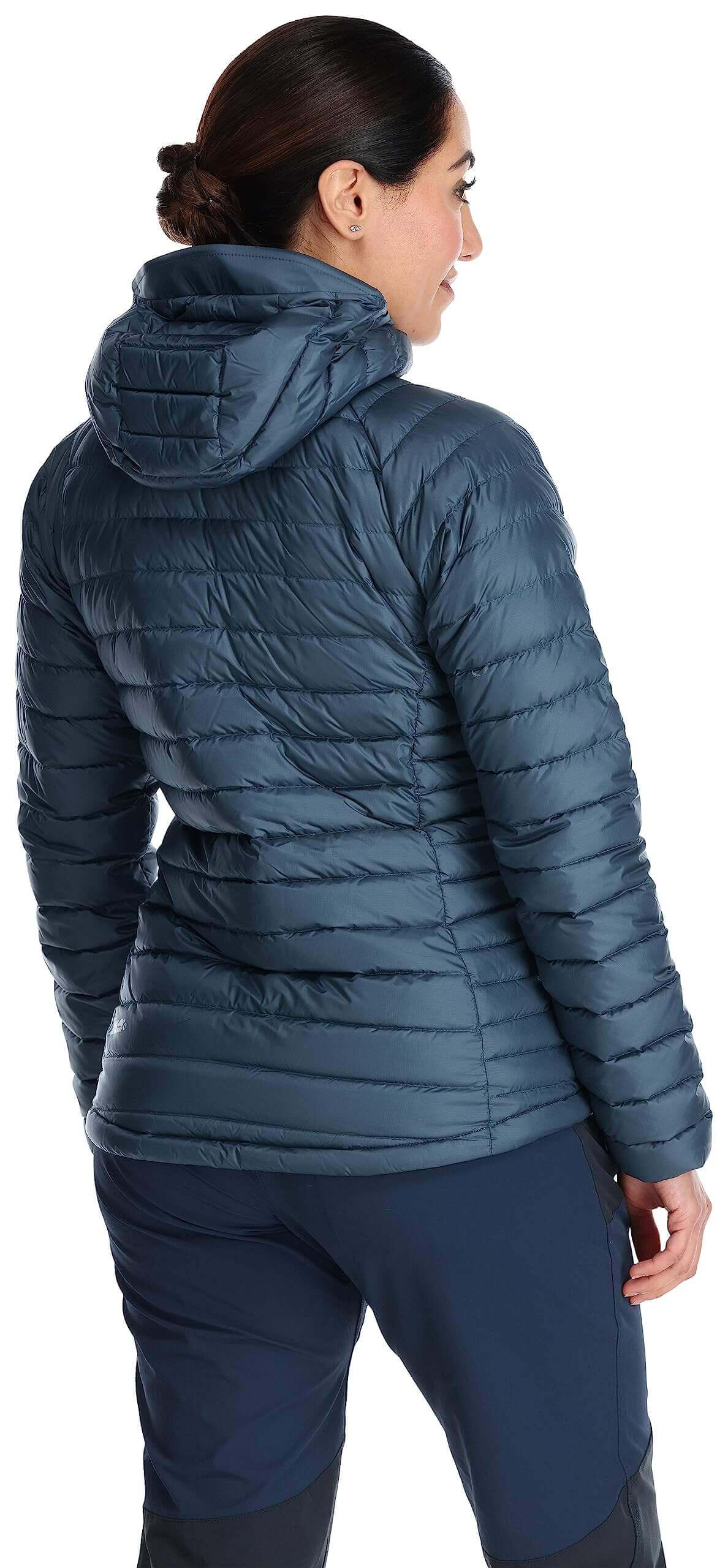 Image Showing Rab Women's Microlight Alpine 700-Fill Down Hooded Puffer Jacket for Hiking & Skiing - Product Type Puffer Jacket - Buy Now $427.75 - Adventure Gear from Global Trekker