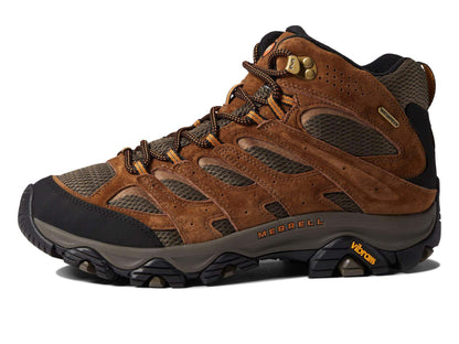 Image Showing Merrell Men's Moab 3 Mid Waterproof Hiking Boot - Product Type Footwear - Buy Now $192.66 - Adventure Gear from Global Trekker