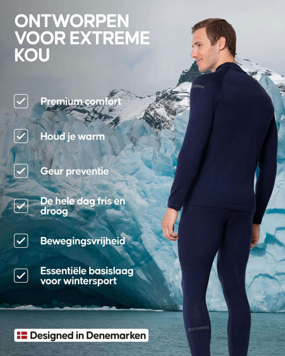 Image Showing DANISH ENDURANCE Men's Merino Thermal Underwear Set for Extreme Cold - Product Type Men's Base Layer Set - Buy Now $202.93 - Adventure Gear from Global Trekker