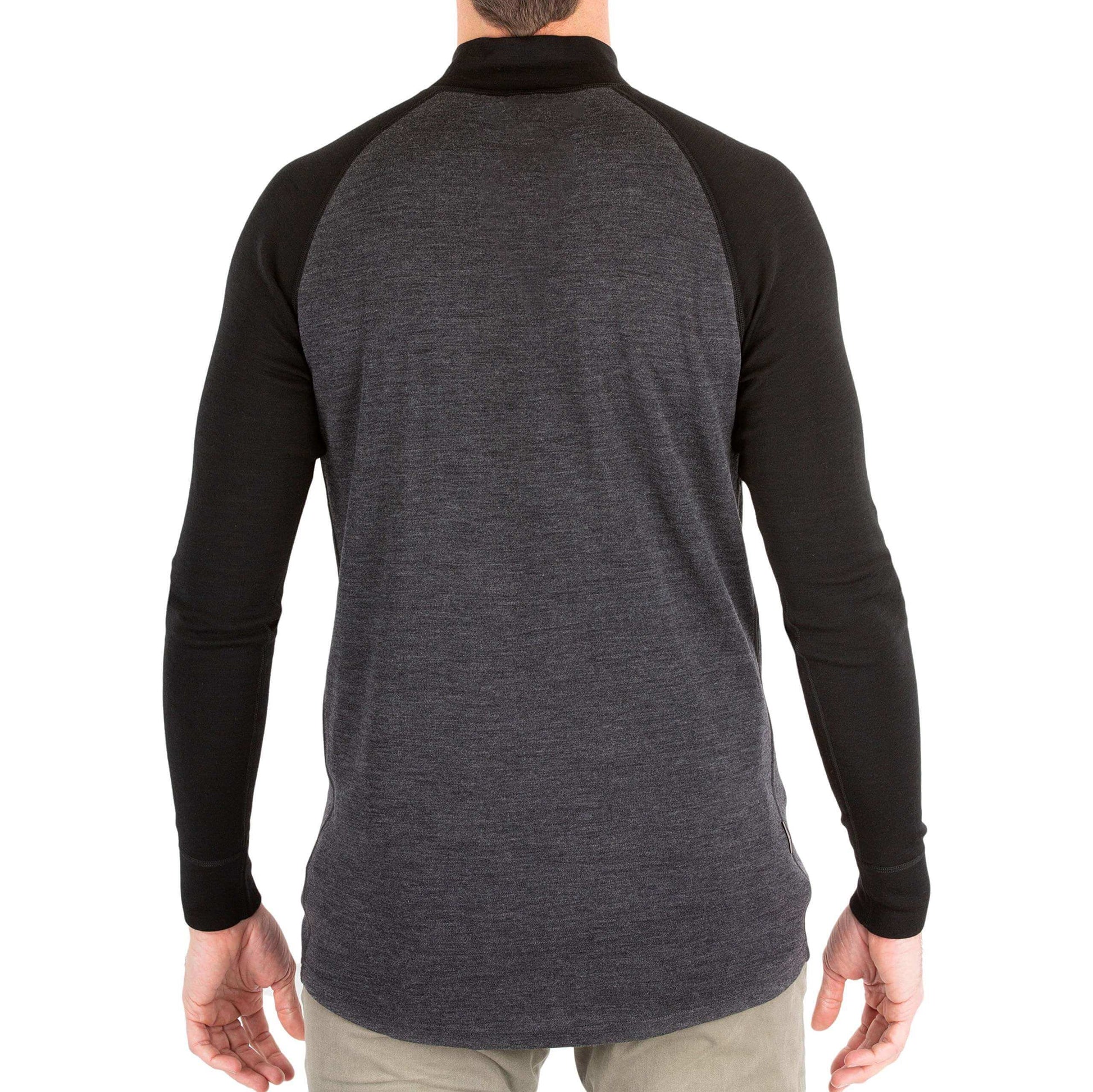 Image Showing MERIWOOL Mens Base Layer 100% Merino Wool Midweight 250g Half Zip Sweater for Men - Product Type Men's Base Layer Sweater - Buy Now $131.95 - Adventure Gear from Global Trekker