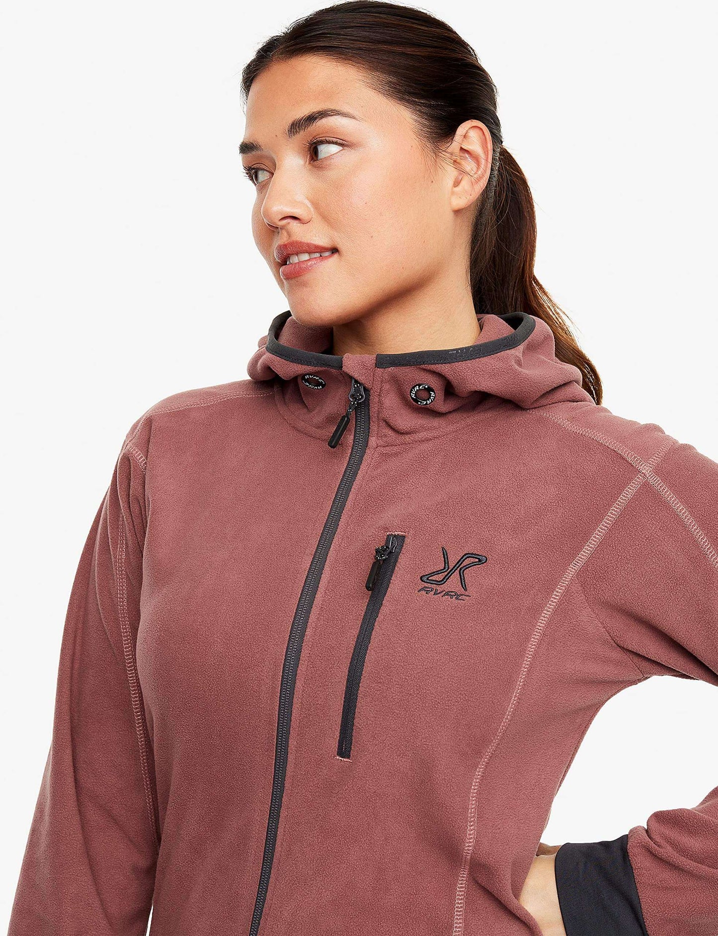 Image Showing RevolutionRace Women's Trekker Hoodie, Fleece Jacket Great for Hiking and Outdoor Adventures - Product Type Jacket - Buy Now $85.55 - Adventure Gear from Global Trekker