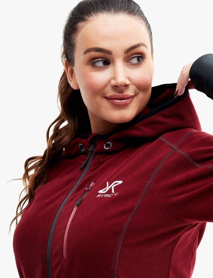 Image Showing RevolutionRace Women's Trekker Hoodie, Fleece Jacket Great for Hiking and Outdoor Adventures - Product Type Jacket - Buy Now $85.55 - Adventure Gear from Global Trekker