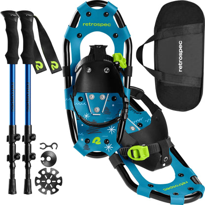 Image Showing Retrospec Drifter 21/25/30 Inch Snowshoes & Trekking Poles Bundle - Product Type Snowshoes - Buy Now $130.49 - Adventure Gear from Global Trekker