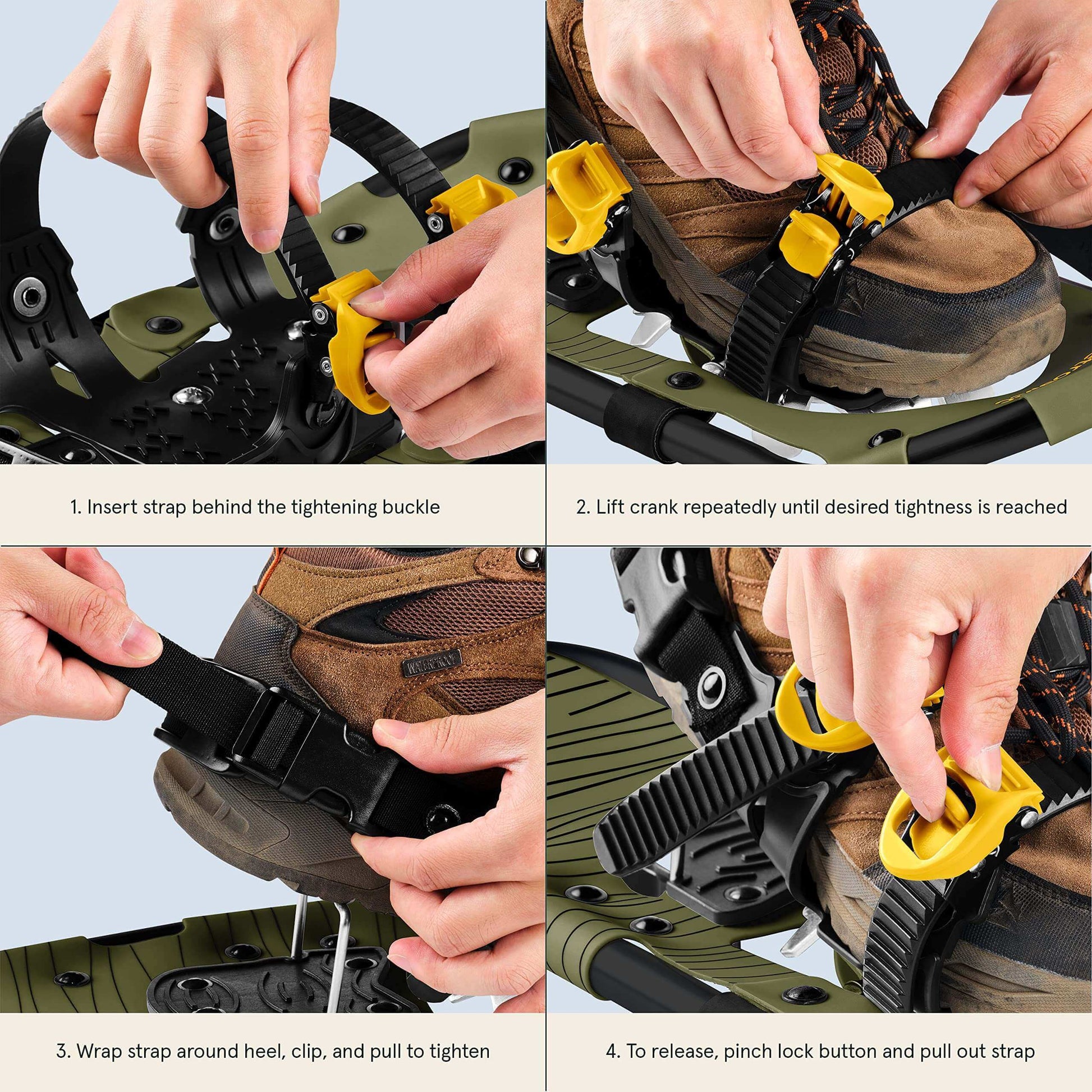 Image Showing Retrospec Drifter 21/25/30 Inch Snowshoes & Trekking Poles Bundle - Product Type Snowshoes - Buy Now $130.49 - Adventure Gear from Global Trekker