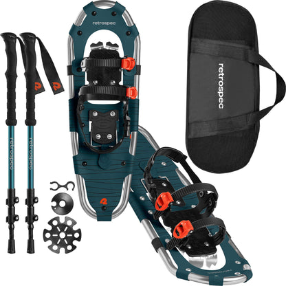 Image Showing Retrospec Drifter 21/25/30 Inch Snowshoes & Trekking Poles Bundle - Product Type Snowshoes - Buy Now $130.49 - Adventure Gear from Global Trekker