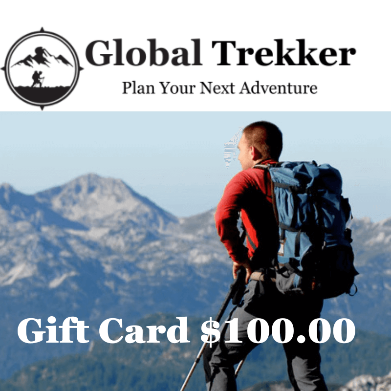 Image Showing Global Trekker Gift Cards - Product Type Gift Card - Buy Now $100.00 - Adventure Gear from Global Trekker