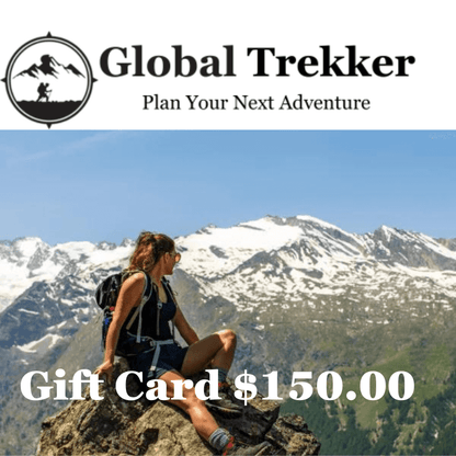 Image Showing Global Trekker Gift Cards - Product Type Gift Card - Buy Now $150.00 - Adventure Gear from Global Trekker