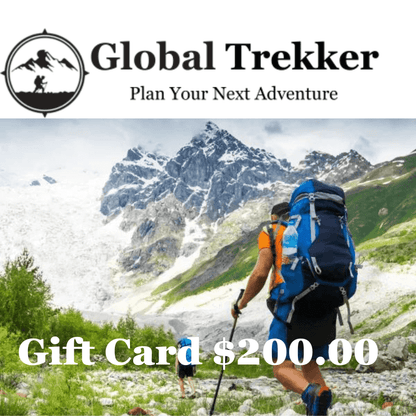 Image Showing Global Trekker Gift Cards - Product Type Gift Card - Buy Now $200.00 - Adventure Gear from Global Trekker